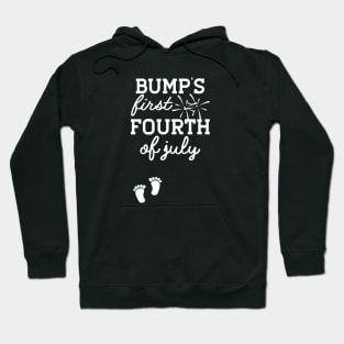 Pregnancy - Bump's first fourth of july Hoodie